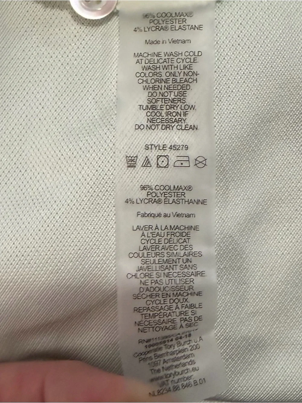 TORY SPORT Women's Light Sage Sleeveless Polo Shirt Sz Large $198 MSRP